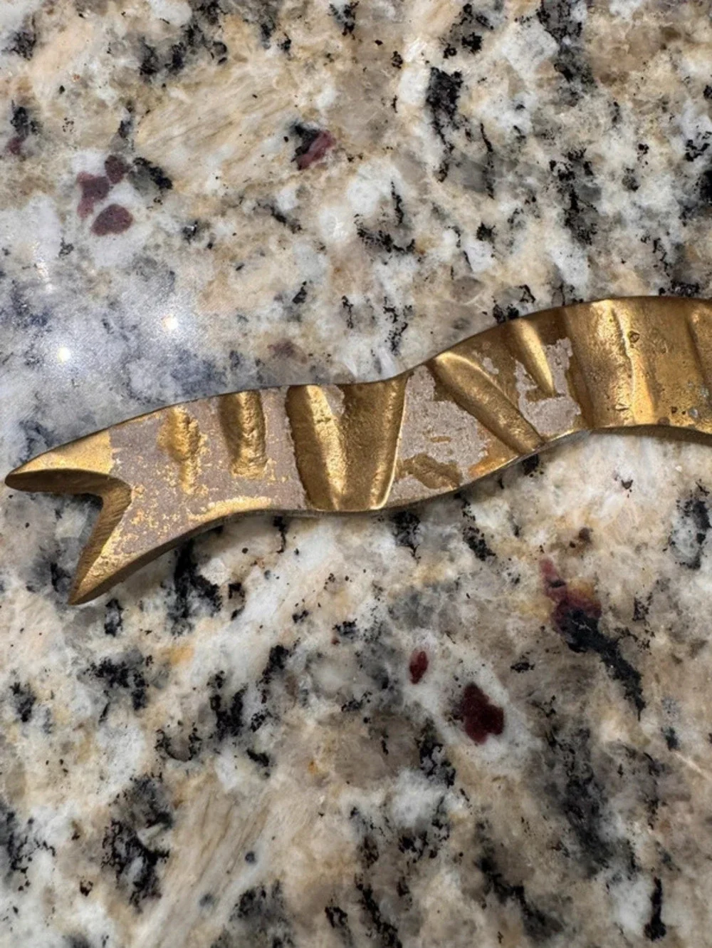 Vintage Solid brass Bow wall accent